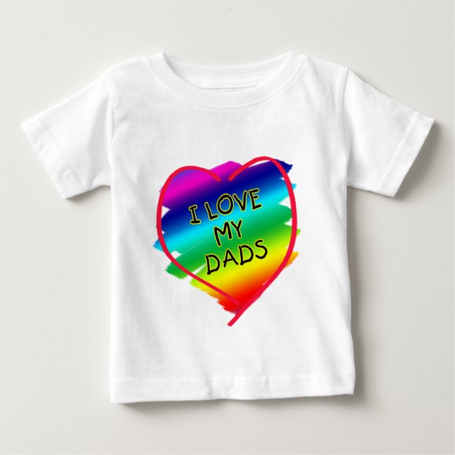 Awesome Design for Gay Dads Baby T-Shirt (Front)