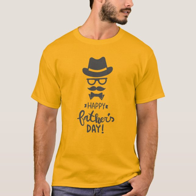 Awesome Design Saying Happy Father's Day T-Shirt (Front)