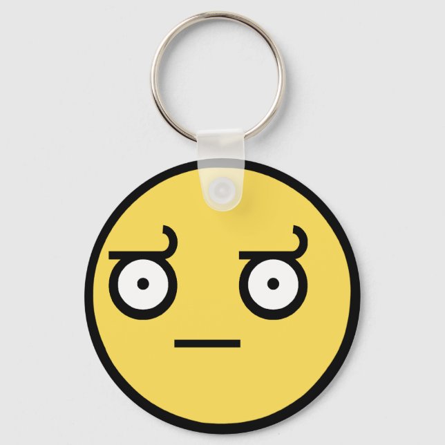 Awesome Disapproval Face Keychain (Front)