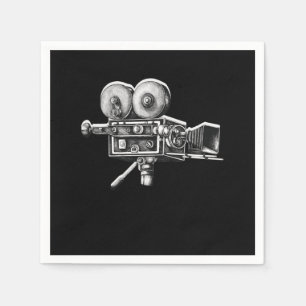 Awesome Distressed Film Video Camera Cameraman  Napkins