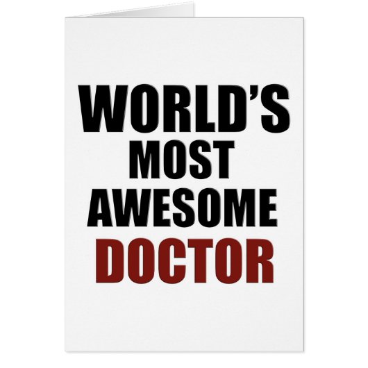 Awesome DOCTOR designs Cards (Front)