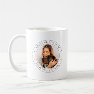 Awesome Dog Mom Since 20XX Classic Simple Photo Coffee Mug
