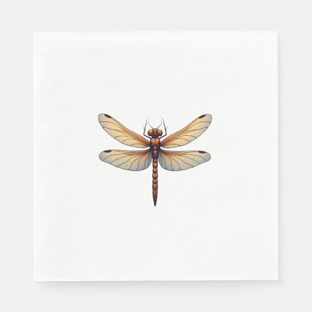 Awesome Dragonfly Costume for Boys and Girls Napkins (Front)