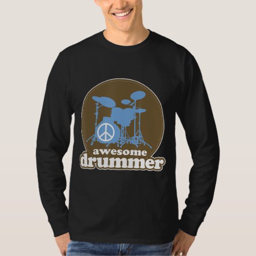 Awesome Drummer Music Band Percussionist T_Shirt
