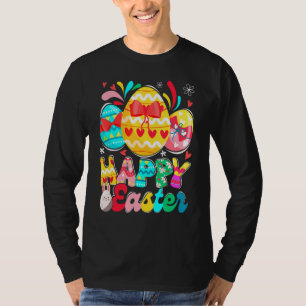 Awesome Egg Hunting Bunny Easter Happy Easter Day T-Shirt
