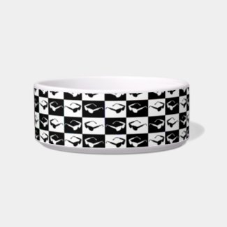Awesome Eighties Mod Sunglasses Checkers Bowl
