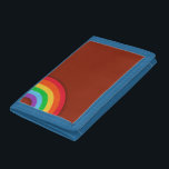 Awesome Eighties Style Rainbow Tri-fold Wallet<br><div class="desc">This simple design has a classic textured rainbow on it. Let it remind you of back in the day. Get a fun rainbow gift today.</div>