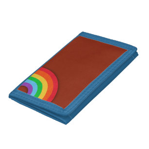 Awesome Eighties Style Rainbow Trifold Wallet