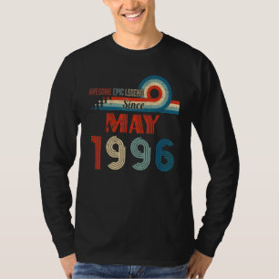 Awesome Epic Legend Since May 1996 26th Birthday T-Shirt