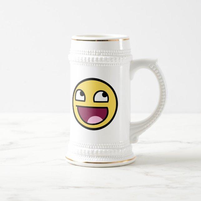 awesome face awesome face beer stein (Right)