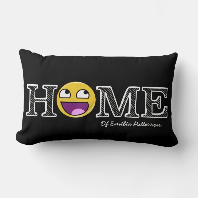 Awesome Face Awesome Housewarming Lumbar Pillow (Front)