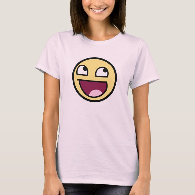 Awesome face girls T-Shirt (Front)