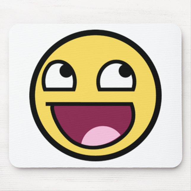 Awesome Face is Awesome Mousepad (Front)
