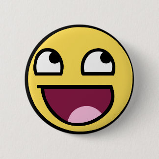 awesome face pinback button