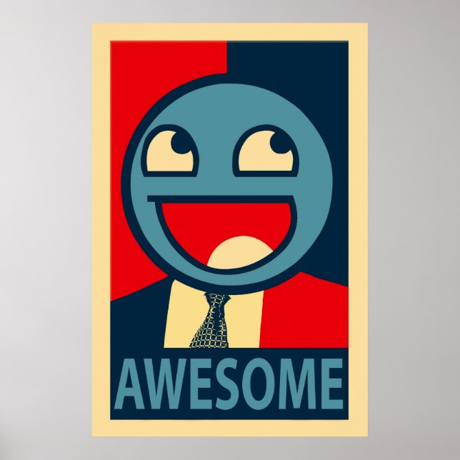Awesome Face Vectorized Poster (Front)
