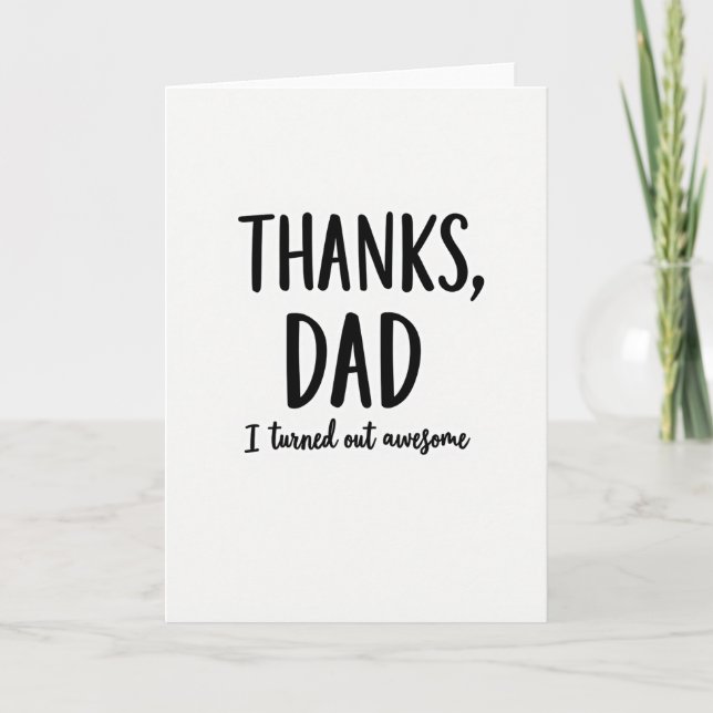 Awesome Fathers Day Card (Front)