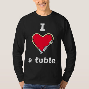 Awesome Feeding Tube I Love A Tubie Awareness Week T-Shirt
