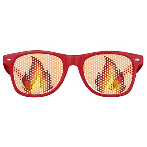 Awesome Fire Flames Retro Sunglasses