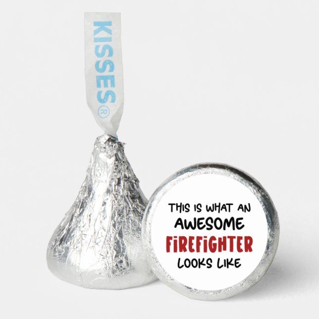 Awesome Firefighter Funny Firefighter Hershey®'s Kisses® (Front)