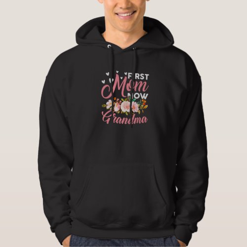 Awesome First Mom Now Grandma Family Matching Moth Hoodie