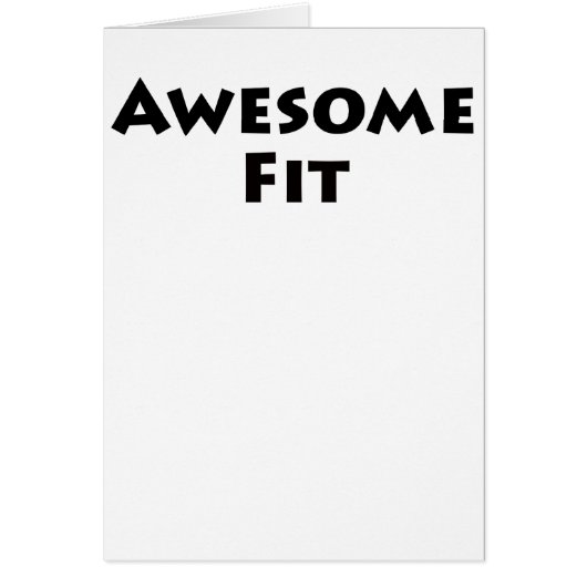 Awesome Fit Cards (Front)