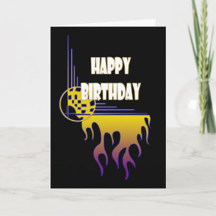 Awesome Flames Birthday Card