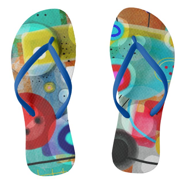 Awesome FlipFlops Abstract Art (Footbed)