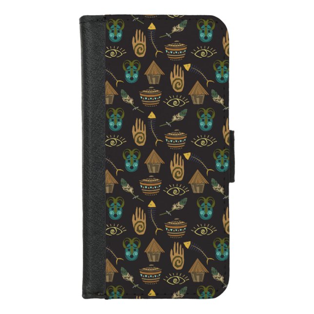 Awesome Floral Pattern iPhone Wallet Case (Front)