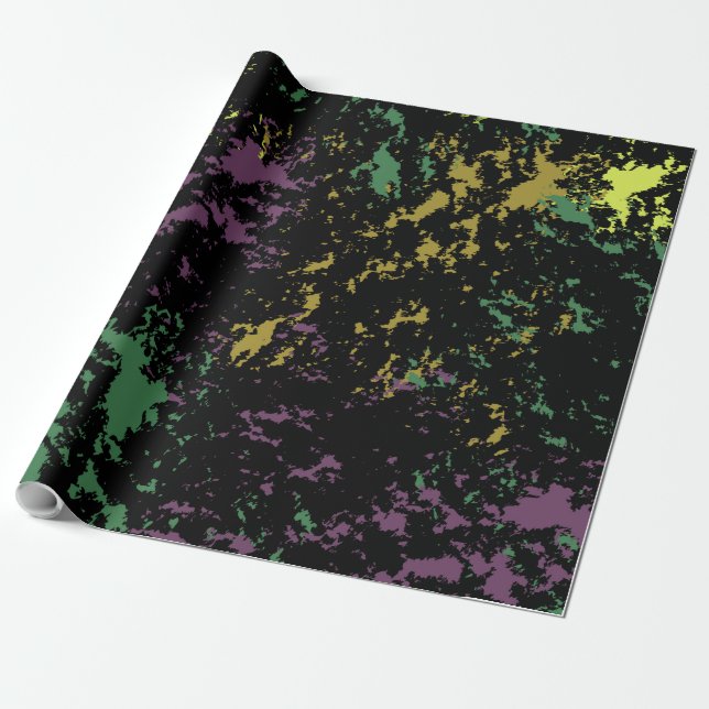 Awesome Floral Pattern Wrapping Paper (Unrolled)