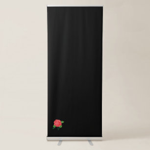 Awesome Flower Design Vertical Retractable Banner