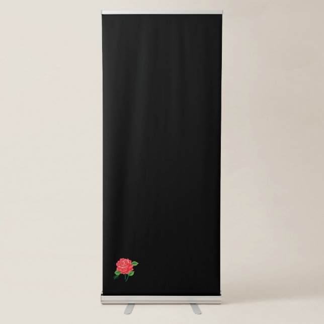 Awesome Flower Design Vertical Retractable Banner (Front)