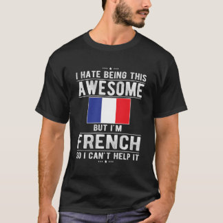 Awesome French Flag France French Roots T-Shirt
