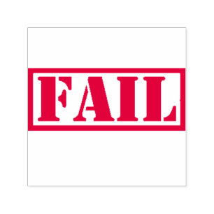 Awesome Funny FAIL Rubber Stamp