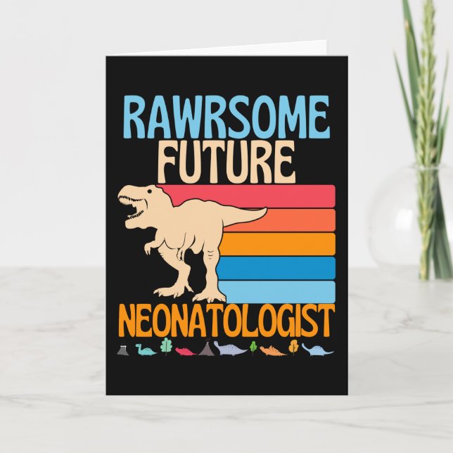 Awesome Future Neonatologist Nicu Doctor Neonatal Card (Front)