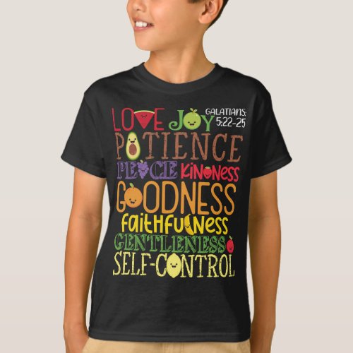 Awesome Galatians Fruit Of The Spirit Religious Ve T_Shirt
