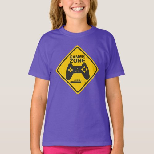 Awesome Gamer Zone  Videogame Controller T_Shirt