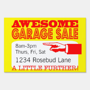 YARD SALE TODAY Banner Sign NEW 2x5 lawn community garage 