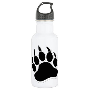 Awesome Gay Bear claw B&W 3D effect Water Bottle