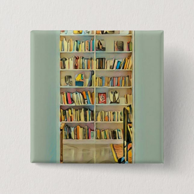Awesome gifts for book lovers button (Front)