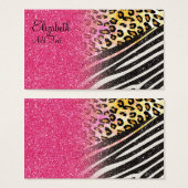Awesome girly trendy leopard print, zebra stripes (Front & Back)