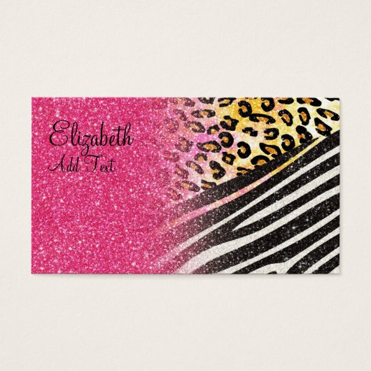 Awesome girly trendy leopard print, zebra stripes (Front)