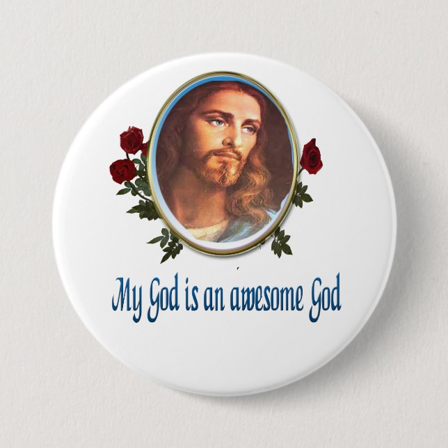 Awesome God Button (Front)