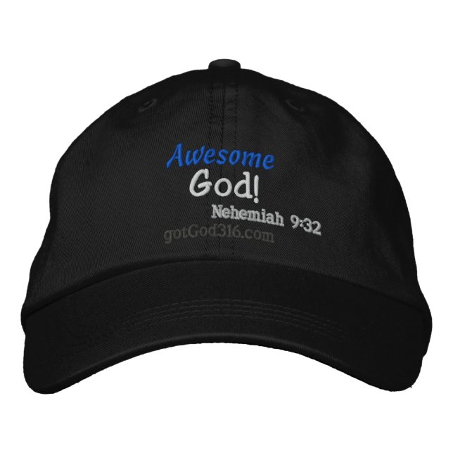 Awesome God gotGod316.com Wool Embroidered Baseball Cap (Front)