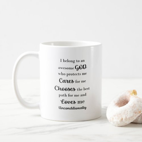 Awesome God Inspirational Quote Coffee Mug