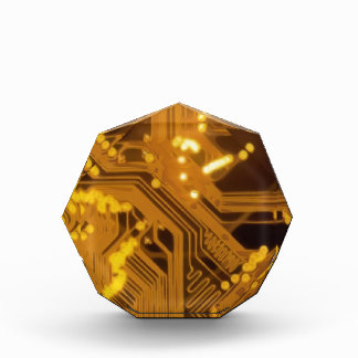 AWESOME GOLD CIRCUIT BOARD ACRYLIC AWARD