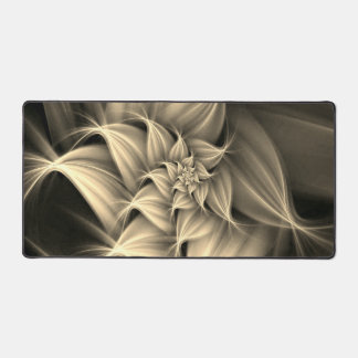 Awesome Gold Flower Fractal  Desk Mat