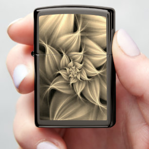 Awesome Gold Flower Fractal  Zippo Lighter