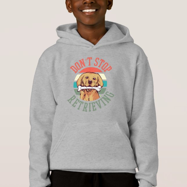 Awesome Golden Retriever Quote Hoodie (Front)