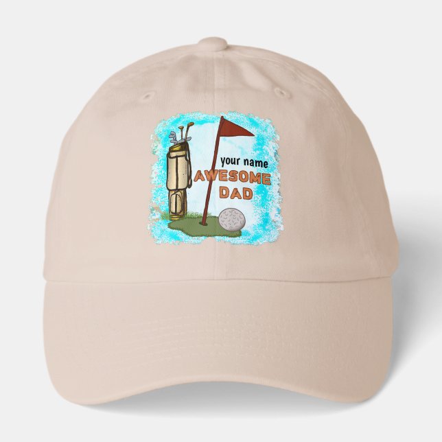 Awesome Golf Dad  hat  (Front)