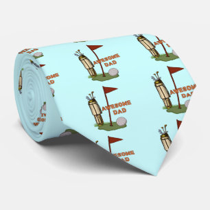 Awesome Golf Dad Tie